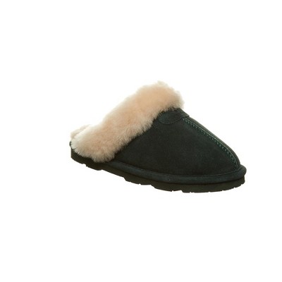dark green slippers