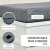 VYNXARIA Modern White Shoe Rack Bench - Comfortable, Spacious & Multifunctional for Entryways - 4 of 4
