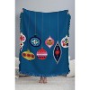 Showmemars Retro Christmas Baubles 56"x46" Woven Throw Blanket - Deny Designs - 3 of 4