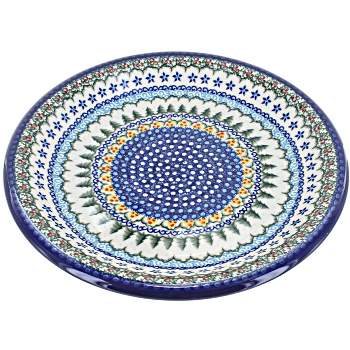 Blue Rose Polish Pottery Vena Dinner Plate
