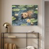 Art Remedy Monet Water Lilies Dog Rustic Chic Farmhouse Wall Art Framed - 2 of 4