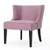 CAVINAS Contemporary Upholstered Accent Chair with Button Tufted Waffle Stitching & Nailhead Trim, Modern Armchair for Living Room, Bedroom - 3 of 4