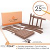 PolyTEAK Porch Rockers Collection Poly Lumber Wood Alternative All Weather Modern Outdoor Rocking Chair for Patios, Porches, and Pool Side, Brown - image 3 of 4