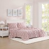 Poppy & Fritz Twin Extra Long Sheet Set Strawberry Picnic Pink - 2 of 4