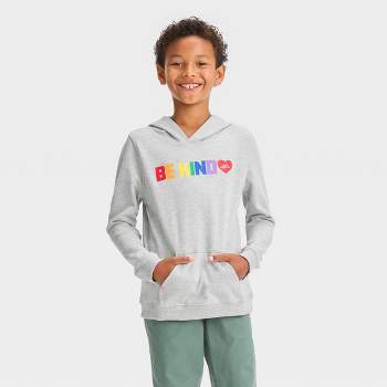 Pride Kids' PH by The PHLUID Project 'Be Kind' Pullover Sweatshirt - Gray