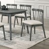 2 Pieces Set Dining Side Chair Rustic Modern Farmhouse Design Retro Design Easy to Assembly - 4 of 4