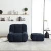 NicBex Bean Bag Chair for Adults Floor Chair Lazy Sofa Chair with Memory Foam and Ottoman for Reading Room, Living Room - 4 of 4
