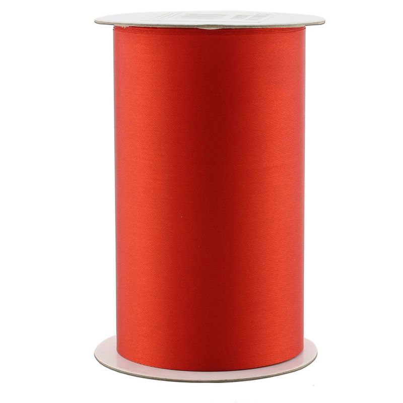 Cornucopia Brands 4in Wide Red Satin Ribbon 10 Yards; Craft Ribbon for Christmas, Valentines and Crafts, 1 of 7