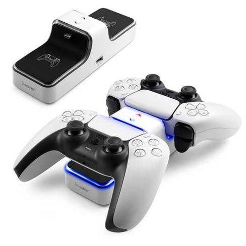 Insten Controller Charger Station Compatible With Sony Playstation Ps5 Controller Led Indicator Dual Charge White Target