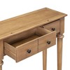 NicBex Retro Console Table Entryway Table with 4 Drawers and Open Shelf Side Table Sofa Table for Hallway, Living Room - 3 of 4