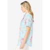 Woman Within Plus Size Short-Sleeve Cotton Campshirt - 4 of 4