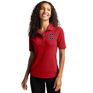 Cleveland Guardians1 Cutter & Buck Virtue Eco Pique Recycled Womens Polo - 1 of 1