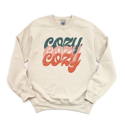 Simply Sage Market Women's Graphic Sweatshirt Retro Cozy Stacked Colorful