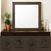FONTOI Mirror Furniture Rectangular Wall Mirror Sleek White Frame Design Brightens and Elevates Bedroom Living Room or Entryway Décor, Oak, 1"*41"*40" - 4 of 4