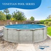 Aquarian Pools Khaki Venetian 21 Foot by 52 Inch Round Steel Outdoor Backyard Above Ground Family Swimming Pool with Skimmer and Liner Not Included - 3 of 4