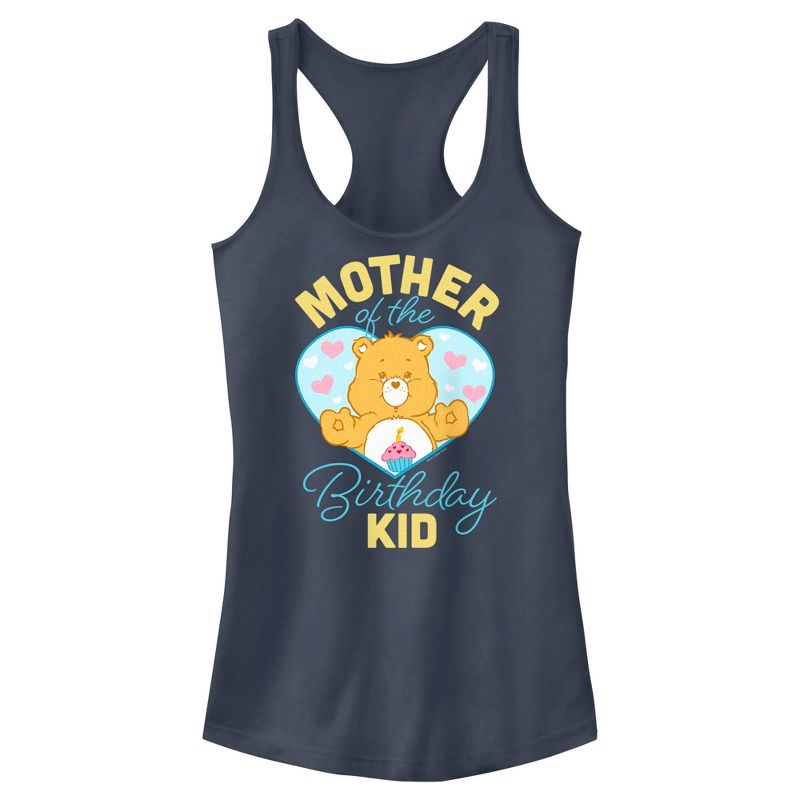 Junior's Care Bears Mother of the Birthday Kid Racerback Tank Top, 1 of 6