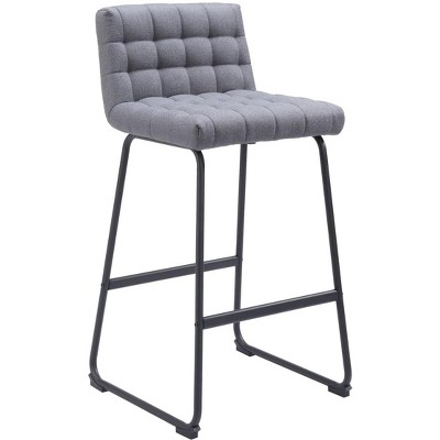 Zuo Pago Barstool (Set of 2) Gray