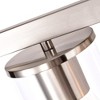 C Cattleya 3-Light Vanity Wall Sconce,Bathroom Vanity Lights Brushed Nickel Finish with Clear Glass Shade - 3 of 4
