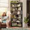 Aheaplus 6-Tier Corner Book Shelves, Freestanding Bookcase Storage Shelving - 2 of 4