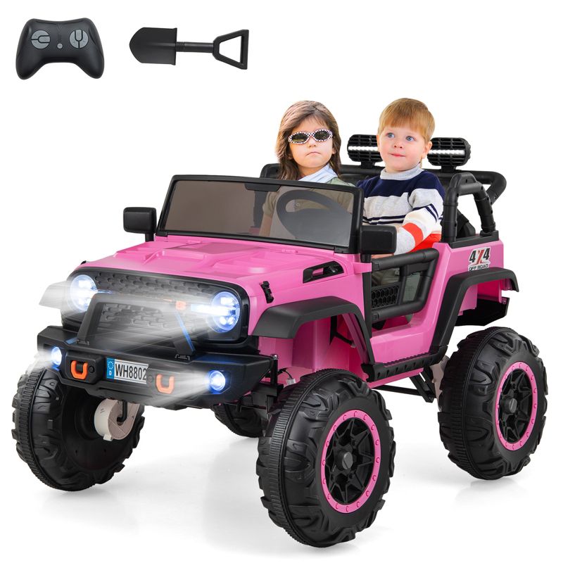 Costway 24V 2 Seater Kids Ride on Truck 2WD/4WD Battery Powered Vehicle Toddler Powerful Car with Remote Control, 1 of 9