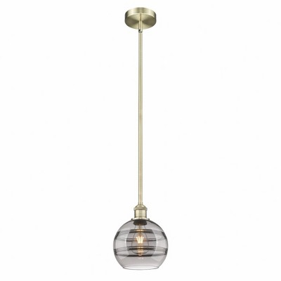 Rochester - 1 Light Stem Hung Mini Pendant In Industrial Style-9.38 Inches Tall and 8 Inches Wide
