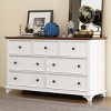 Accent Cabinet Modern with 7 Drawers Storage for Bedroom and Living Room 61"W - 3irtyhousy - 2 of 4