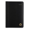 Recycled Weekly Block Format Appointment Book, 8.5 x 5.5, Black Cover, 12-Month (Jan to Dec): 2026 - 4 of 4