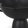 HomeRoots 11" Black Metal Round Pedestal Centerpiece Bowl - 4 of 4