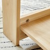GlasFlength Coffee Table, Tempered Glass Tabletop, Rectangular Double-Layer Design, Suitable for Living Room, Courtyard, Brown,43.3"*21.6"*16.5" - 4 of 4