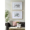 Dexmalle Set of 2 Fake Elephant Pencil Drawings Wall Decor - 2 of 4