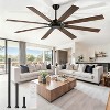 Wanze of Ocean 72 in. 8-Blade Indoor/Outdoor Downrod Mount Ceiling Fan with Remote Control, Quiet Reversible DC Motor, 3 Downrod Options - 3 of 4