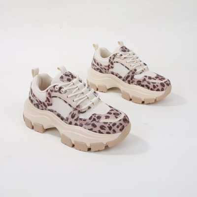 Женские кроссовки BERNESS Women's Damian Leopard Chunky Sole Platform Sneaker Multicolor 8 — фото 3