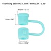 Unique Bargains Reusable Dust-Proof Flexible Washable Straw Cover - 2 of 4