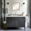 Mila Beveled Wood Framed Bathroom Vanity Wall Mirror - 4 of 4