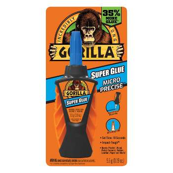 Gorilla 2 Part Epoxy, 5 Minute Set, .85 Ounce Syringe, Clear, (Pack of 2)