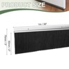 Unique Bargains Aluminum Alloy H-Shape Holder PP Bristle Rust-resistant Door Sweep 1 Pc - 2 of 3