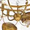 Progress Lighting Loretta 6-Light Chandelier, Gold Ombre, Artisanal Clear Glass, Handcrafted Metal Leaves - 3 of 3