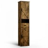 Okak Tall Bathroom Storage Cabinet, 69" Freestanding Cabinet with Adjustable Shelves, Doors & Anti-Tipping Device for Kitchen & Living Room - 4 of 4