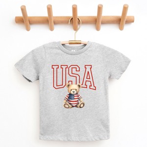 The Juniper Shop USA Bear Youth Short Sleeve Tee - XL - Heather Grey - 1 of 4