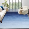 Modern Ombre Washable Rug Living Room Abstract Area Rug Low Pile Non-Shedding Soft Throw Rugs - 2 of 4