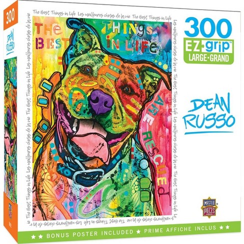 Dean Russo Beware Pit Bull 500 Piece Jigsaw Puzzle