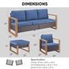 Buenhomino 5PC Outdoor Patio Conversation Set with Ottoman - 3 of 4