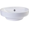 ALFI EAGO BA141  18Inch ROUND CERAMIC ABOVE MOUNT BATHROOM BASIN VESSEL SINK - 2 of 4