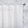 56"x14" Archaeo Slub Textured Linen Blend Cafe Curtain Valance - image 3 of 4