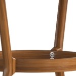navy & white rattan/natural frame
