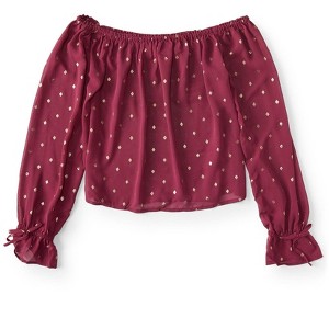 Aeropostale Womens Peasant Knit Blouse - 1 of 1