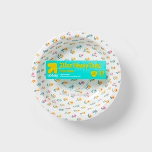 Disposable Bowls - Floral - 20oz/20ct - up&up™ - 1 of 3
