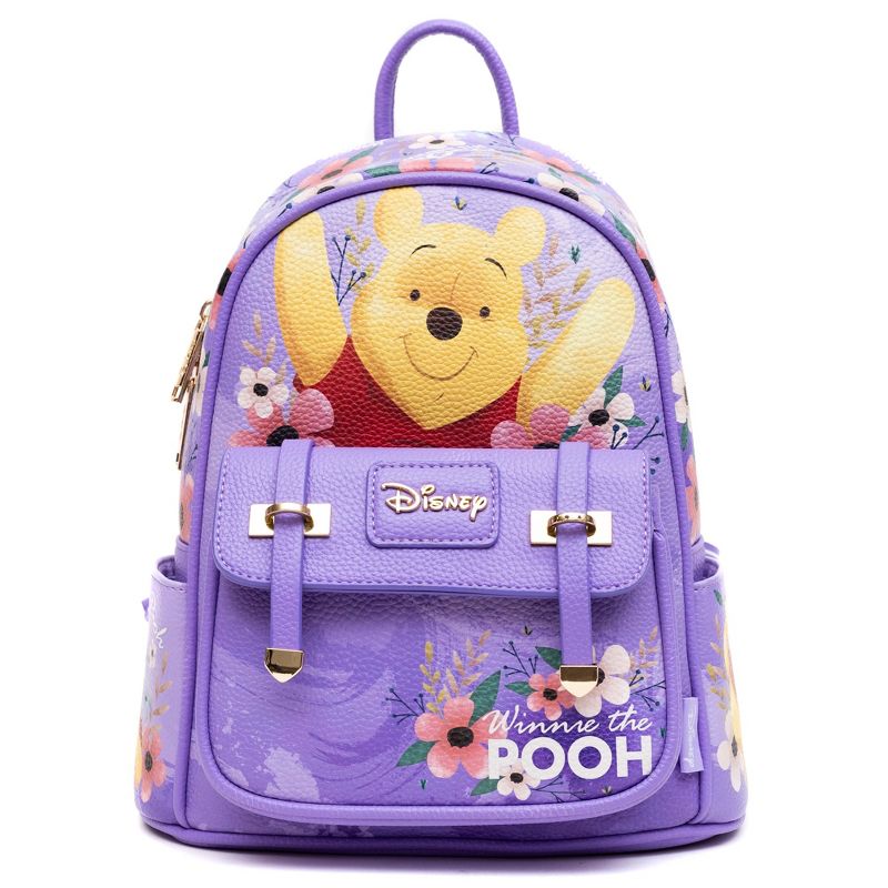 Winnie the Pooh - Winnie + Friends WondaPop 11" Vegan Leather Fashion Mini Backpack, 1 of 7