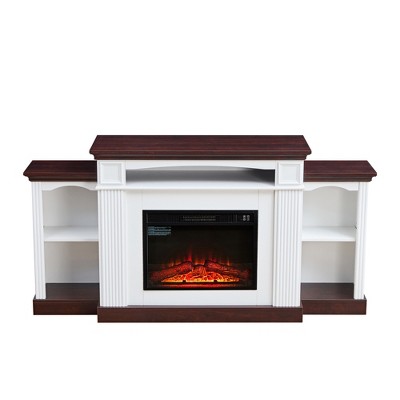70" Electric Fireplace TV Stand with 23" Mantel Fireplace and Remote Control for Living Room or Entryway