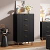 Fluted 5-Drawer Dresser for Bedroom – 48" Tall Modern Chest of Drawers with Deep Drawers and Wide Top - 4 of 4
